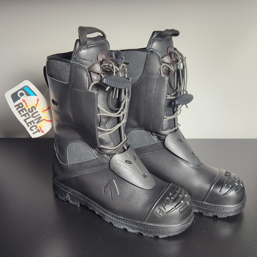 Haix Special Fighter USAR Boots Size 10 Black Wildland Crosstech Sun Reflective